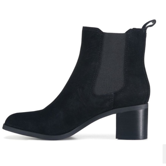 NWOT Steve Madden Rockwell Black Suede Heeled Chelsea Booties – Sz 8.5 - Picture 3 of 9